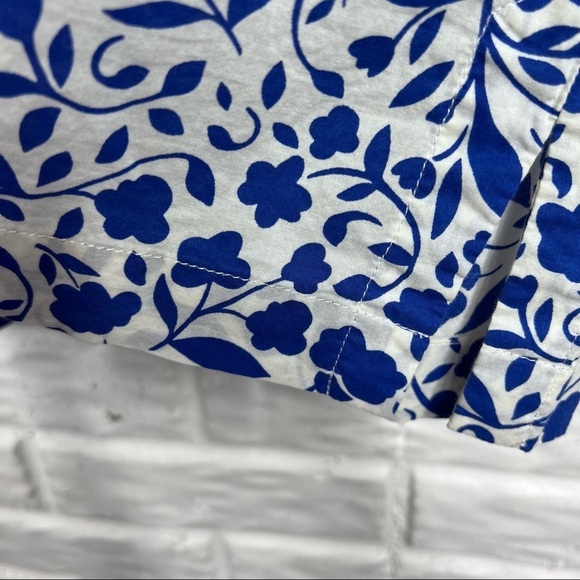 BODEN Floral Jodie Shift Dress/ Swim Cover 100% Cotton lightweight Size 8 - Picture 6 of 7